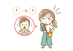 go back onのイラスト